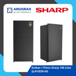 kulkas 1 pintu sharp 166 liter sj n182n hs
