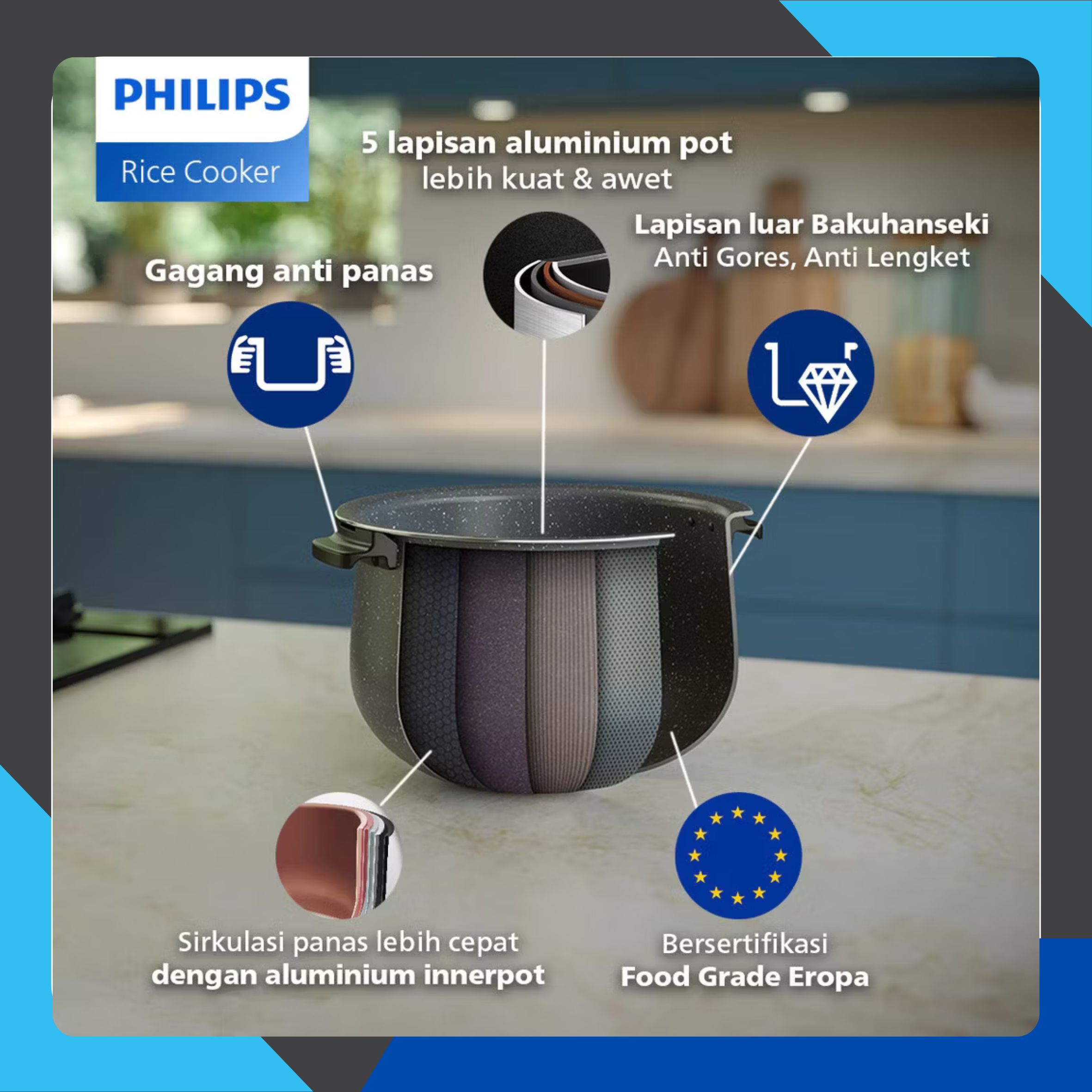 rice cooker philips 1.8l hd4716/31 pink 3in1 anti lengket best quality rice cooker philips 1.8l hd4716/31 pink 3in1 anti lengket best quality