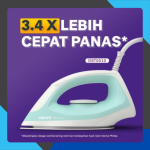 setrika uap philips dst 0510 steam iron anti lengket
