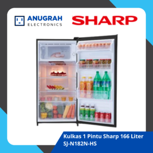 kulkas 1 pintu sharp 166 liter sj n182n hs