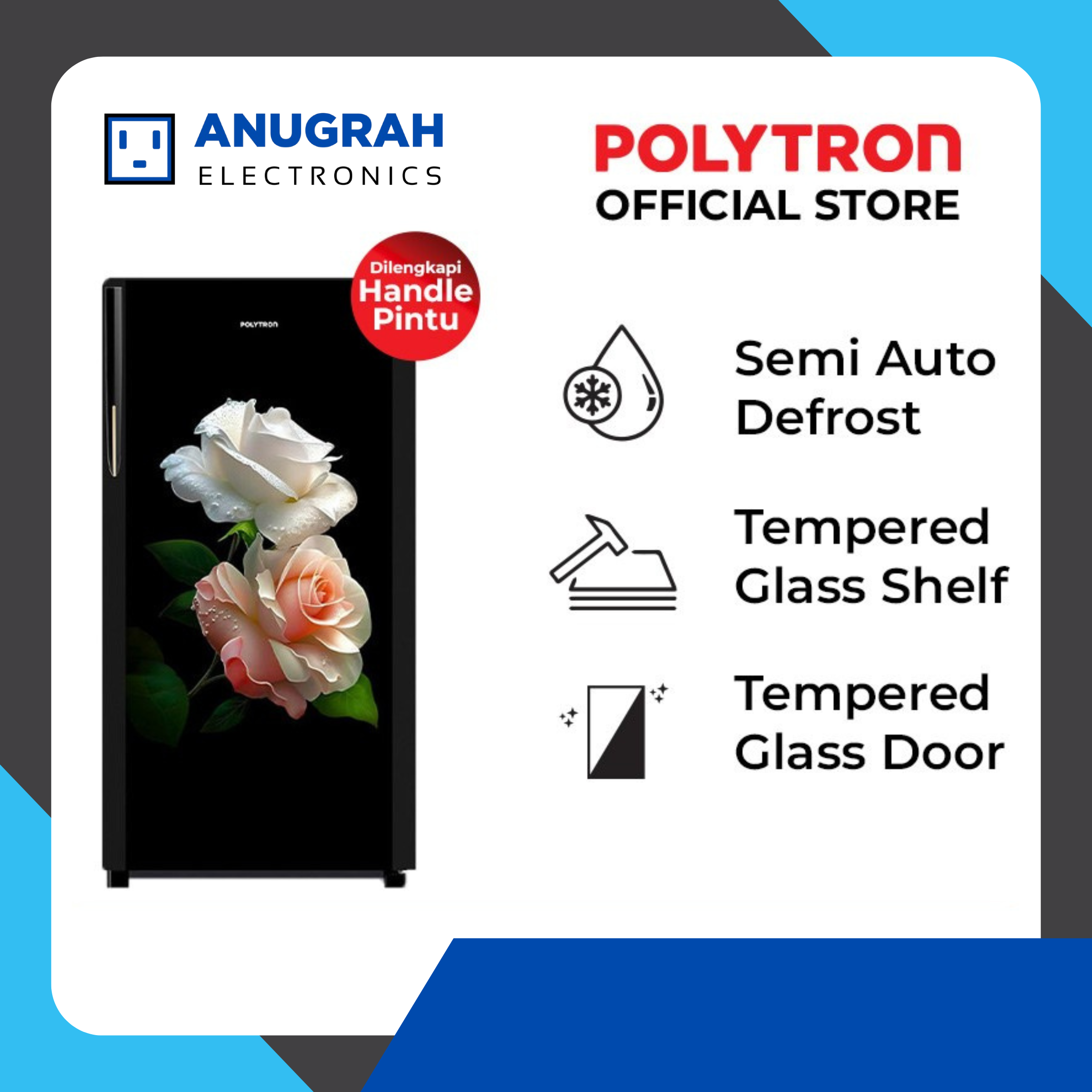 polytron kulkas 1 pintu belleza 160 liter pra 16drd polytron kulkas 1 pintu belleza 160 liter pra 16drd